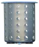 Steril-Sil S-500 High Capacity Silverware Cylinder, 4-1/32" Cutout, 18 Gauge 304 Stainless Steel, Electro-Polish Finish, NSF, Made in USA 1 image