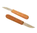 Town 47402/DZ Paring Knife, 2-1/2" x 3/4" Blade, 7-1/4" OA, Riveted Wood Handle, Stainless Steel, 1 Dozen 1 image