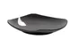 Town J2-2912 Square China Salad Plate, 8"-1/4 x 8"-1/4, Black with White Splash, Flared Edge - 1 Dozen 1 image
