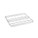 Beverage Air 412-074D-04 Curved Chrome Wine Rack for MMR44, 5 Shelves per Door, Holds Ten 13" x 3.5" Bottles 1 image