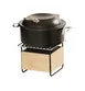 Cal-Mil 25226-93 Logan Square Chafing Dish, 10.25" x 10" x 7.25" Birch Wood with Black Wire 2 image