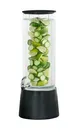 Cal-Mil 26135-3INF-13 Beverage Dispenser, 384 oz, 8.12" x 9.75" x 25.75" H, Melamine, Black 1 image