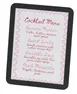 Cal-Mil 27010-811-13 Melrose Black Metal Sign Holder, 9.5" x 3" x 12" Tabletop Display 1 image