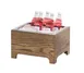 Cal-Mil 27011-10-136 Melrose Ice Housing, 11" x 13.25" x 8.25" H, Wood, Chocolate Brown 1 image
