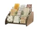 Cal-Mil 27015-9-136 3-Tier Wood Condiment Organizer, 14" x 13.5" x 9" H, Brown, 9-Jar 2 image