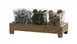 Cal-Mil 27016-3-136 Organizer, Melrose Jar Display, 13" x 5.25" x 5.5" Wood, Chocolate Brown 1 image