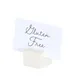 Cal-Mil 28002-103 Resin Menu Card Holder, Ivory, 2.25" x 2.5" x 2.5" H, Smallware Tabletops 1 image
