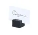 Cal-Mil 28002-13 Resin Menu Card Holder, 2.25" x 2.5" x 2.5" H, Black, Smallware Tabletop Stand 1 image