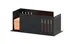 Cal-Mil 28505-13 Classic Napkin Organizer, 8.5" x 4.5" x 3" Black ABS Plastic Tabletop Holder 1 image