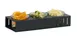 Cal-Mil 28511-13 Countertop Condiment Organizer, 3-Section Brown ABS, 14.75" x 6" x 2" Holds 3 Jars 1 image