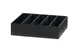 Cal-Mil 28512-13 Countertop Condiment Organizer 5-Section 12.31"x10.38"x3.31"H ABS Plastic Black 2 image