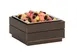 Cal-Mil 28611-140 Ice Display Tray, 12" x 12" x 6" Square Plastic, Mocha Coastal 1 image