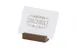 Cal-Mil 28613-140 Vista Cardholder, 2.5" x 0.75" x 0.5" H, Mocha Plastic Menu Card Holder for Tables 1 image