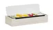 Cal-Mil 28614-141 Vista Bar Caddy – 20.75" x 7.5" x 4.5" HDPE Coastal 6-Section Organizer 1 image