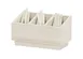 Cal-Mil 28617-141 Vista Flatware Organizer, 11" x 5.5" x 6.5"H, 3-Section HDPE Coastal Utensil Holder 1 image