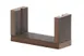 Cal-Mil 28622-46-140 Vista U-Frame Card Holder, 5" x 7" x 2" HDPE, Mocha, Height 3" Under 2 image