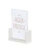 Cal-Mil 28622-46-141 Vista U-Frame Card Holder, 5" x 7" x 2" H, HDPE Plastic, Under‑3" Height 1 image