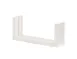 Cal-Mil 28622-811-141 Vista U-Frame Menu Card Holder, 12" x 9" x 2" HDPE Coastal 2 image