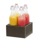 Cal-Mil 28623-140 Vista Carafe Cooler, 9.5" x 9.5" x 5" Mocha Plastic Square Housing, 4-Section 2 image