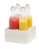 Cal-Mil 28623-141 Vista Carafe Cooler, 9.5" x 9.5" x 5" Plastic, Coastal, 4-Section Ice Display 1 image