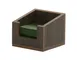 Cal-Mil 3309-140 Vista Napkin Holder, 6.5" x 6.5" x 5" Mocha Plastic Tabletop Accessory 1 image