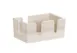 Cal-Mil 3499-141 Vista Bar Caddy, 10.75" x 7" x 4.75" HDPE Coastal, Straws & Stirrer Organizer 2 image