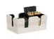 Cal-Mil 3499-141 Vista Bar Caddy, 10.75" x 7" x 4.75" HDPE Coastal, Straws & Stirrer Organizer 1 image