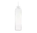 Carlisle 01379 Squeeze Bottle, 34 oz Clear Polyethylene, White Cut Cap, HACCP Compliant, Single Tip 1 image
