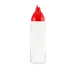 Carlisle 02556 Squeeze Bottle – 26 oz, 2-7/8" Dia × 9-7/8" H, Clear Polyethylene, Red Cap, HACCP 1 image