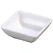 Carlisle 086002 - 2 oz Square Plastic Ramekin, 2-3/4" White Melamine, Dishwasher Safe, BPA Free 1 image
