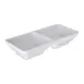 Carlisle 086202 Plastic Ramekin, 4 Oz Double‑Square, 5‑3/4" L x 2‑3/4" W, White Melamine, BPA‑Free 1 image