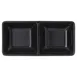 Carlisle 086203 Plastic Ramekin, 4 Oz Square, 5-3/4" L x 2-3/4" W, Black Melamine, NSF - 1/Each 2 image