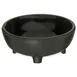 Carlisle 087303 Molcajete Salsa Dish, 3‑3/4" Dia x 1‑1/2" Deep, 3 oz, Black Melamine, NSF, BPA‑Free 1 image