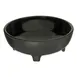 Carlisle 087803 Molcajete Salsa Dish, 8 oz (4‑½" Dia × 1‑5/8" Deep), Black Melamine, NSF, BPA‑Free 1 image