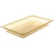Carlisle 10400B13 High Heat Food Pan, 1/1 Full Size, 7.6 Qt, 2-1/2" Deep, Amber, PES, NSF, BPA Free 1 image