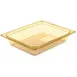 Carlisle 10420B13 High Heat Hot Food Pan, 1/2 Size, 3.7 Qt, 2-1/2" Deep, Amber PES, NSF, BPA Free 1 image