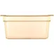 Carlisle 10422B13 High Heat Food Pan, 1/2 Size, 8.7 Qt, 6" Deep, Polyether Sulfone Amber, NSF 2 image