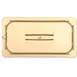 Carlisle 10470U13 StorPlus Hi‑Heat Lid, 1/3‑Size Handled Amber Polyethersulfone, Non‑Slip 2 image