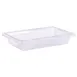 Carlisle 1061007 Food Storage Box, 2 Gal, 18" x 12" x 3‑1/2", Clear Polycarbonate, Textured Non‑Slip 1 image