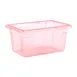 Carlisle 10612C05 Food Storage Box, 5‑Gal Red Polycarbonate, 18" x 12" x 9", Stackable, Handles 1 image
