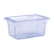 Carlisle 10612C14 Food Storage Box, 5 Gal, 18"x12"x9", Blue Polycarbonate, Textured Non‑Slip 1 image