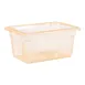 Carlisle 10612C22 StorPlus Food Storage Box, 5‑Gal Yellow, 18"×12"×9" PC, Stackable, NSF‑Certified 1 image