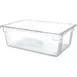 Carlisle 1062207 StorPlus Box, 12‑1/2 Gal, 26" x 18" x 9", Clear Polycarbonate, Non‑Slip 1 image