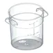 Carlisle 1076107 StorPlus Food Storage Container, 1 qt, Round, Polycarbonate, Clear, Dishwasher Safe 2 image