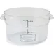 Carlisle 1076307 StorPlus Food Storage Container, 2 qt, Round, Polycarbonate, Clear, Dishwasher Safe 1 image