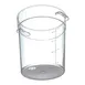 Carlisle 1076407 StorPlus Food Storage Container, 4 Qt Round, Polycarbonate, Dishwasher Safe, NSF 2 image