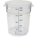 Carlisle 1076907 Storplus 22-qt Polycarbonate Food Container, Clear, Stackable, NSF – Made in USA 1 image