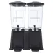 Carlisle 1085303 Trimline Economy 6‑Gallon Double‑Bowl Beverage Server Black 21.5"H Dishwasher Safe 2 image