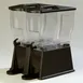 Carlisle 1085303 Trimline Economy 6‑Gallon Double‑Bowl Beverage Server Black 21.5"H Dishwasher Safe 1 image