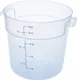 Carlisle 1096830 Food Storage Container, 18 qt, Round, Polycarbonate, Clear, NSF 1 image